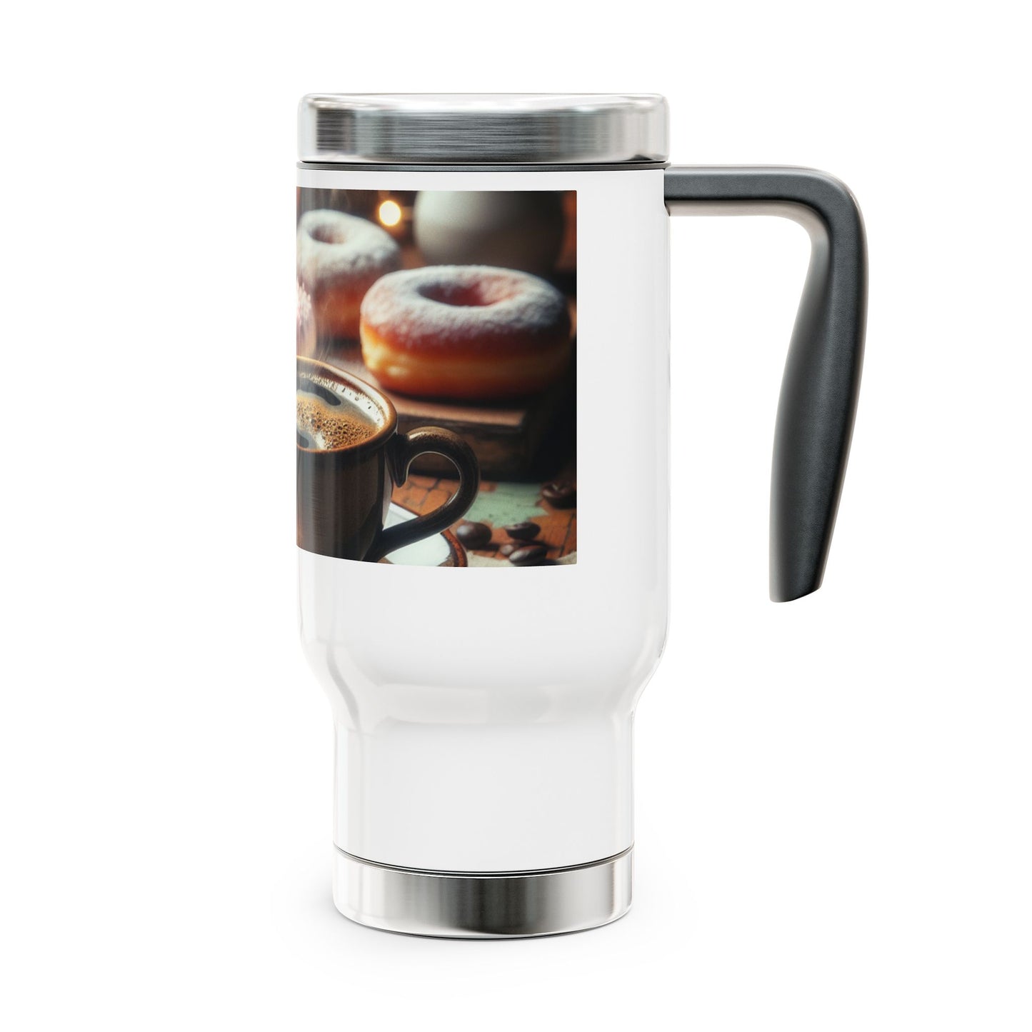 Copy of Stainless Steel Travel Mug with Handle, 14oz