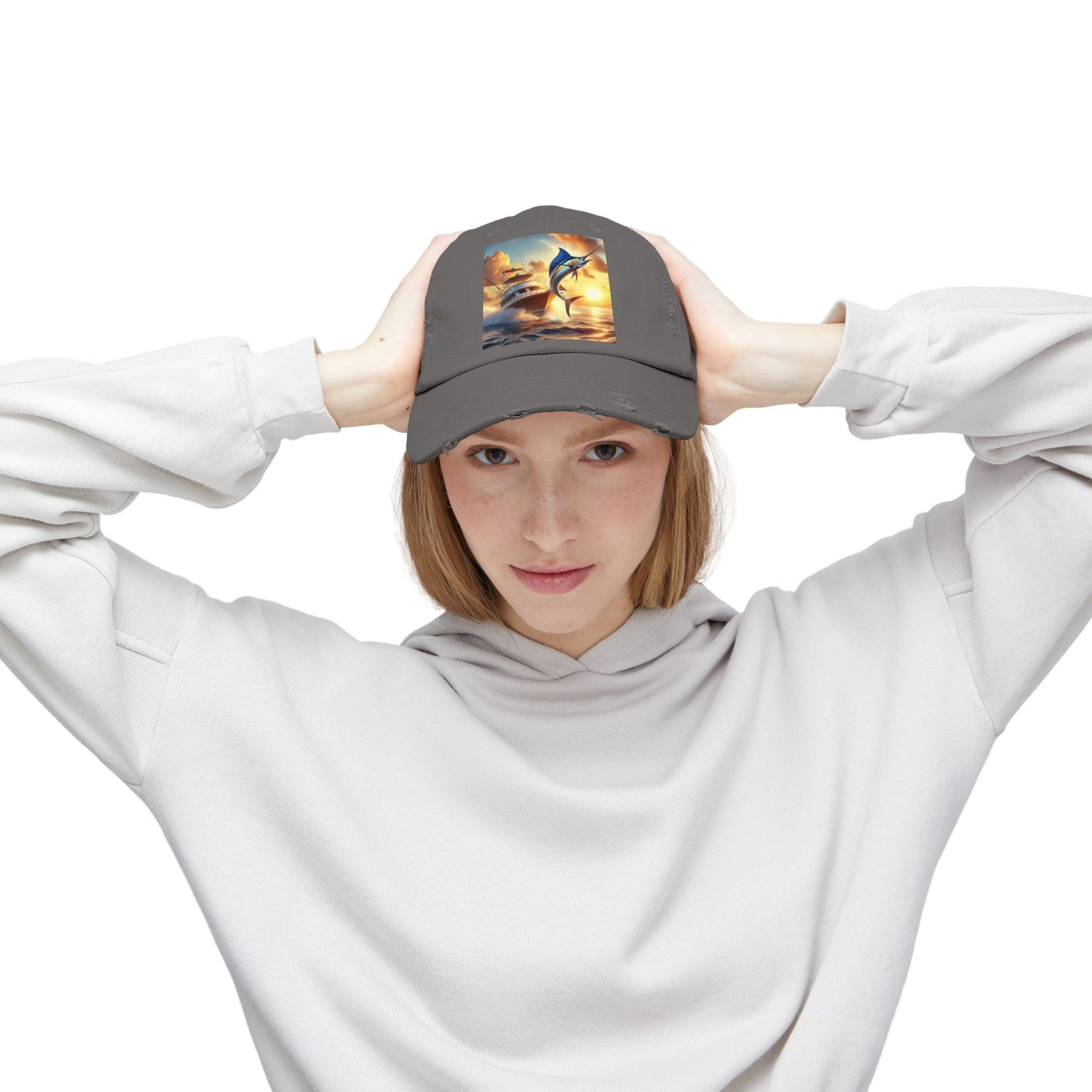 Unisex Distressed Cap