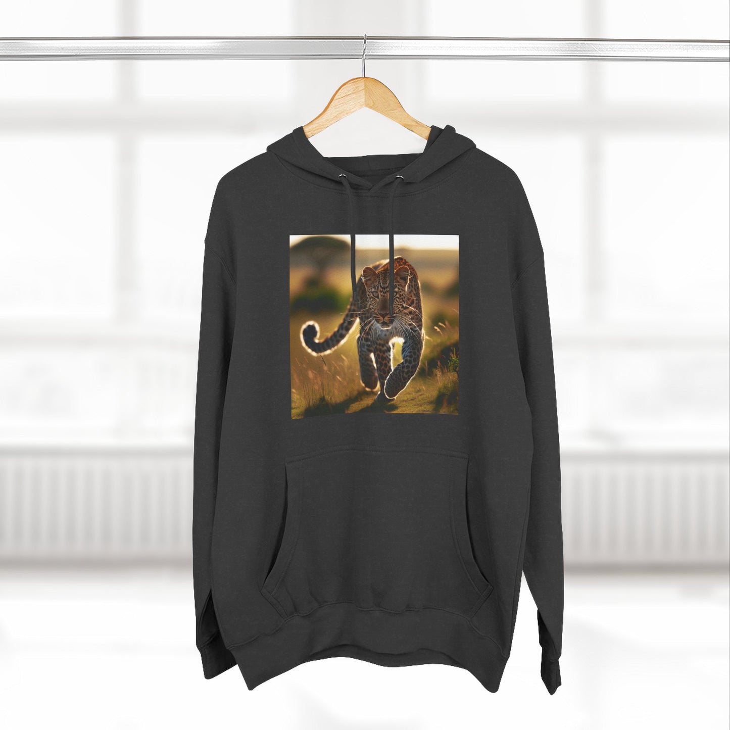 Three-Panel Fleece Hoodie