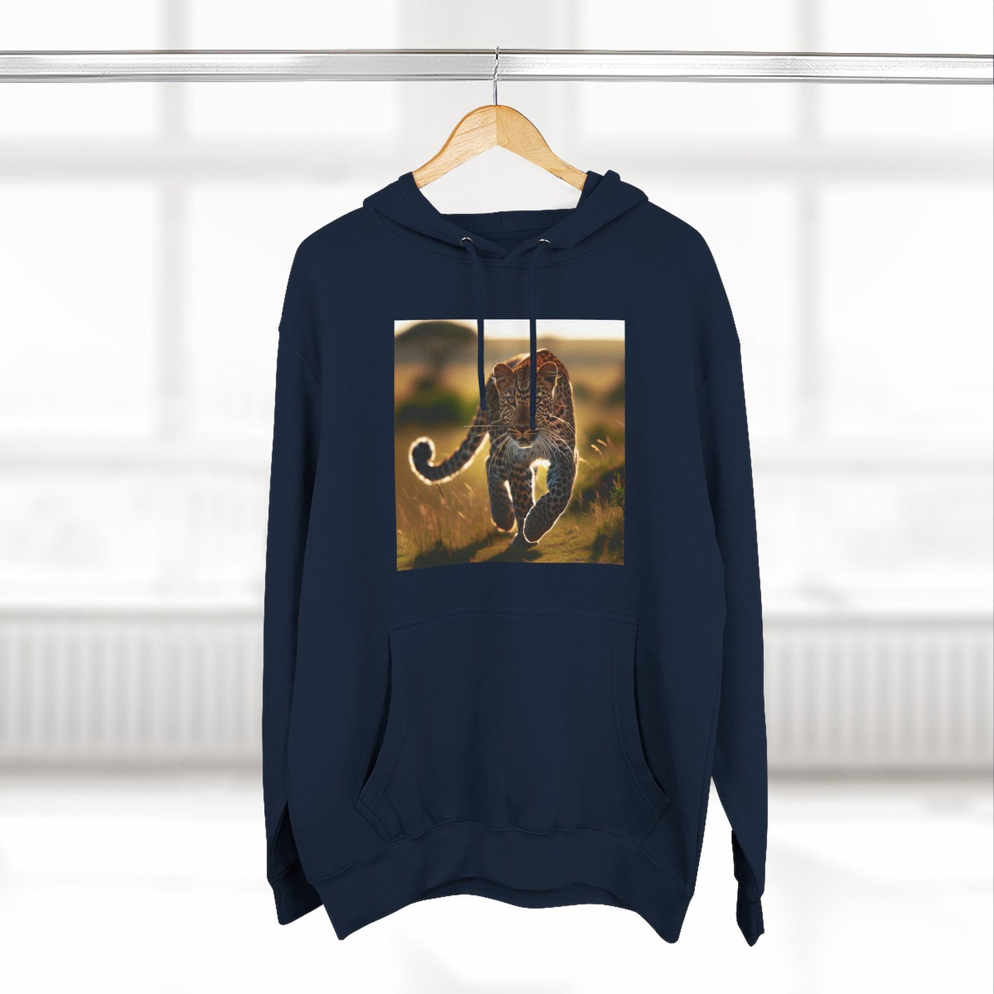 Three-Panel Fleece Hoodie