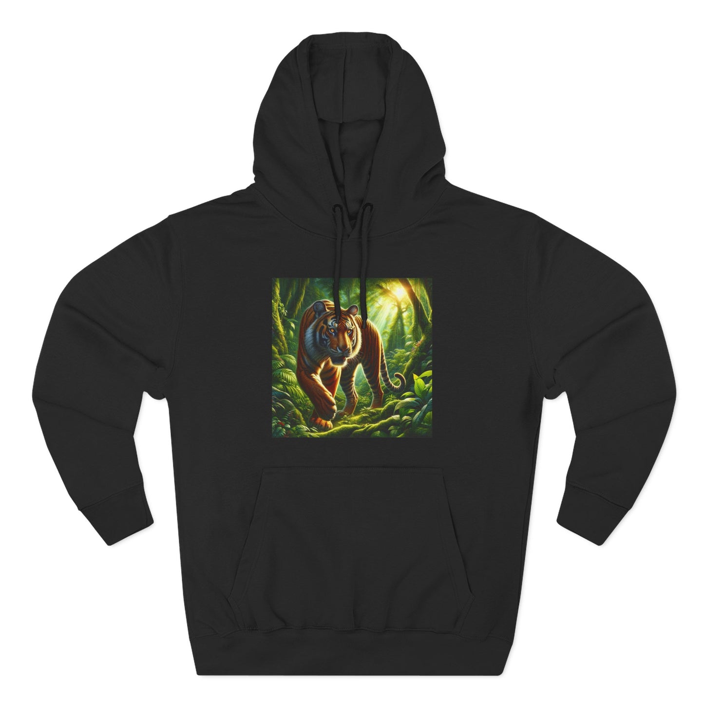 Three-Panel Fleece Hoodie