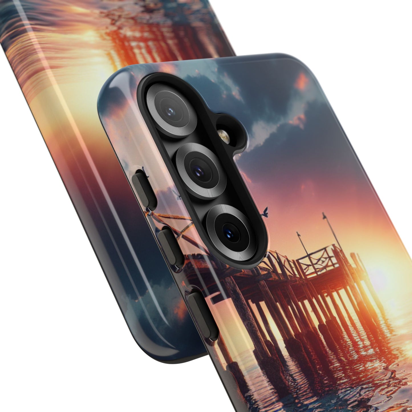 SUNSET on the PIER  phone case