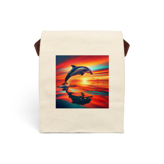 Canvas Lunch Bag With Strap