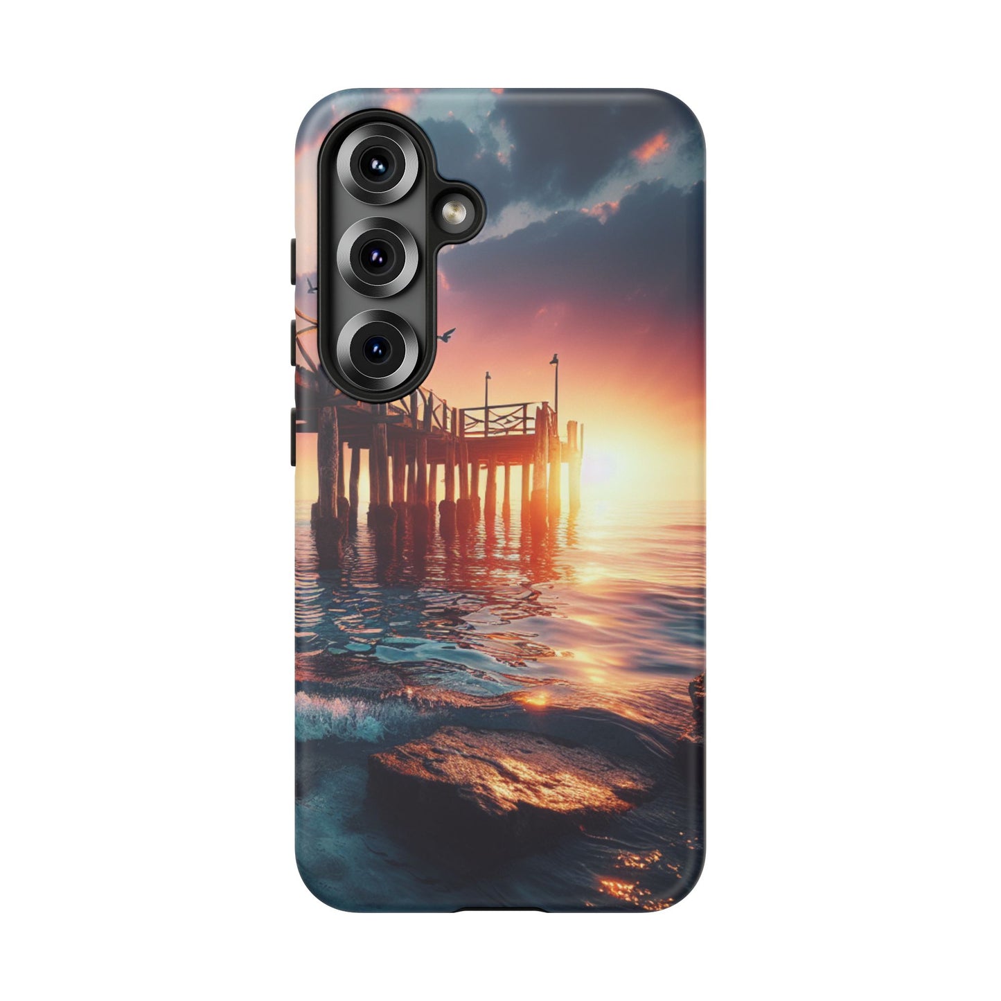 SUNSET on the PIER  phone case