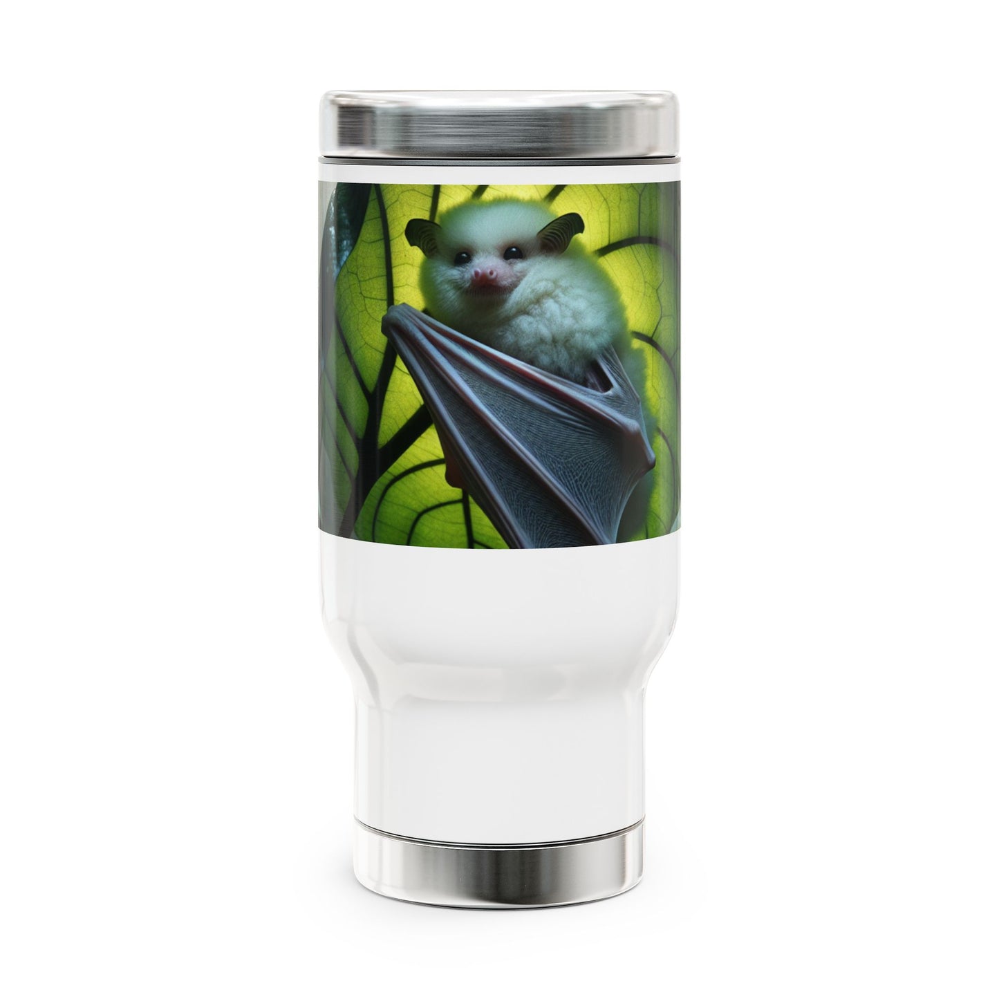 Stainless Steel Travel Mug with Handle, 14oz