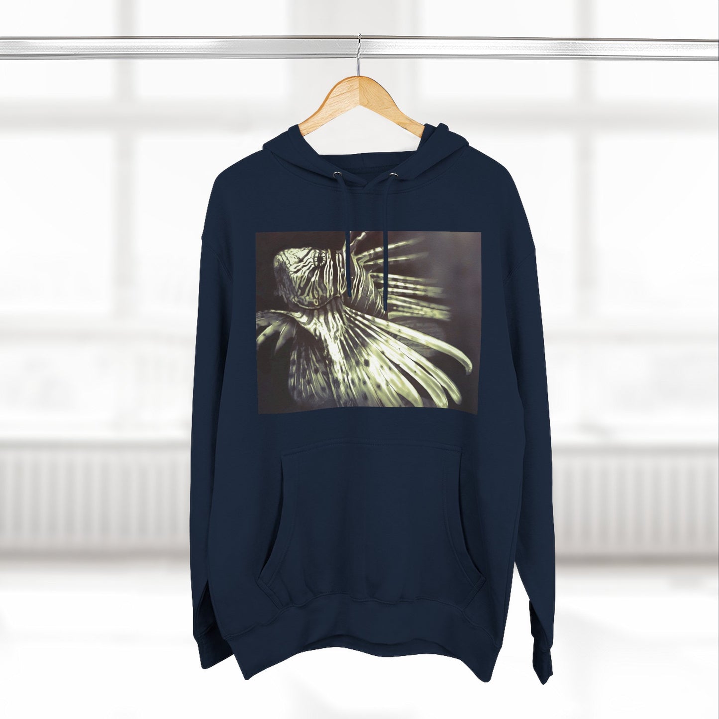 Three-Panel Fleece Hoodie