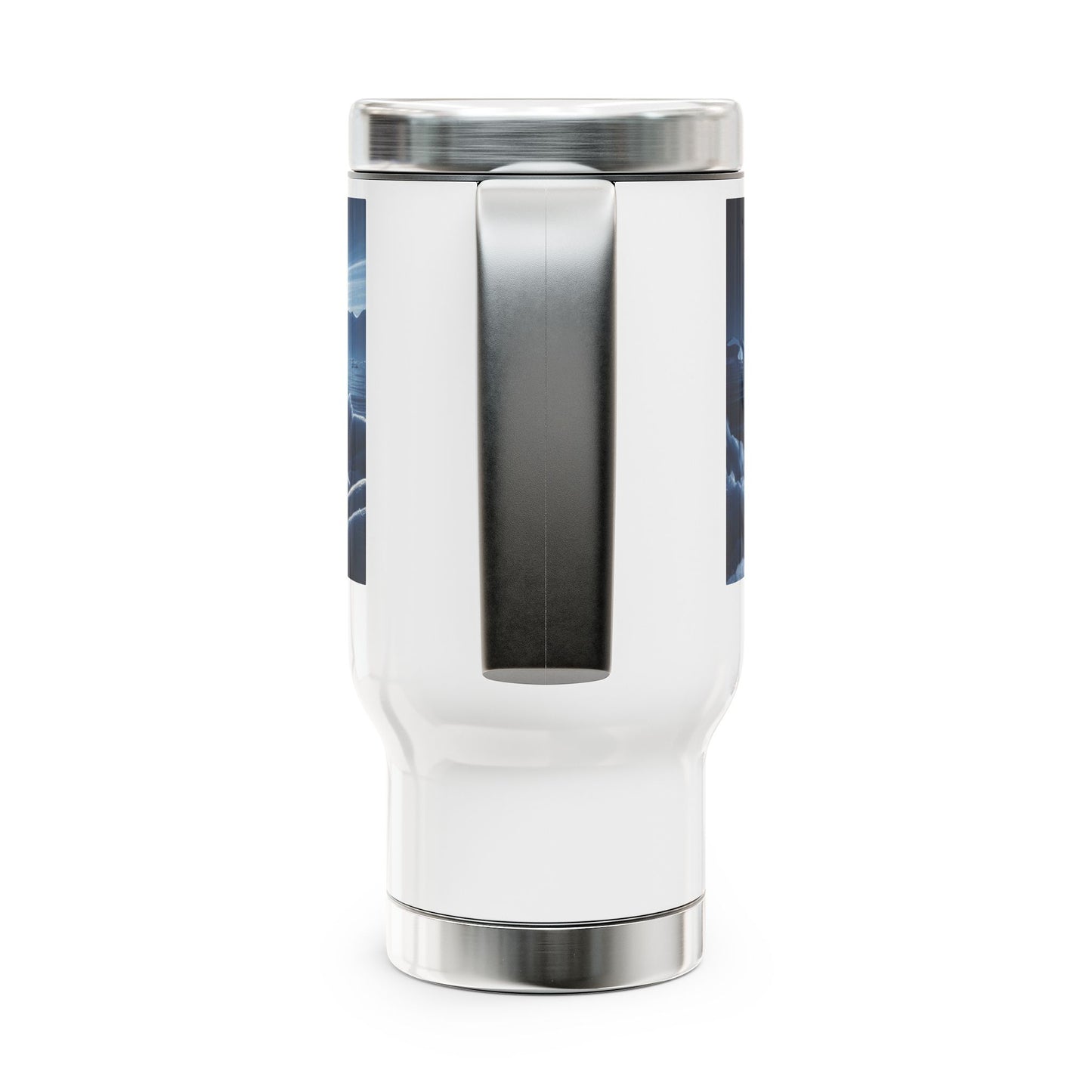 Stainless Steel Travel Mug with Handle, 14oz