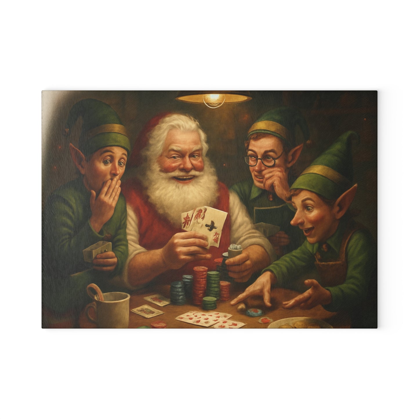 CHRISTMAS Glass Cutting Board