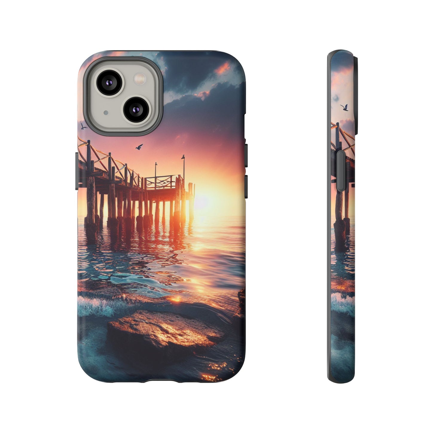 SUNSET on the PIER  phone case