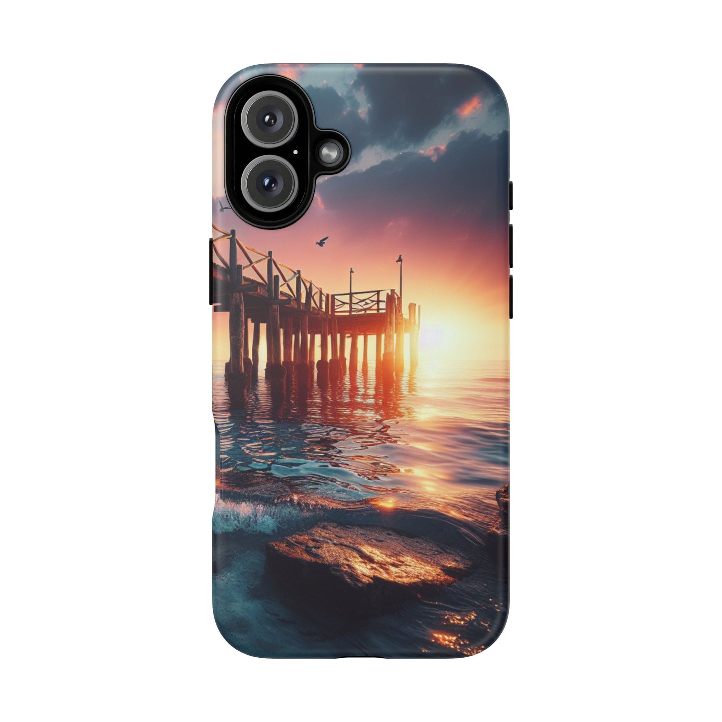 SUNSET on the PIER  phone case