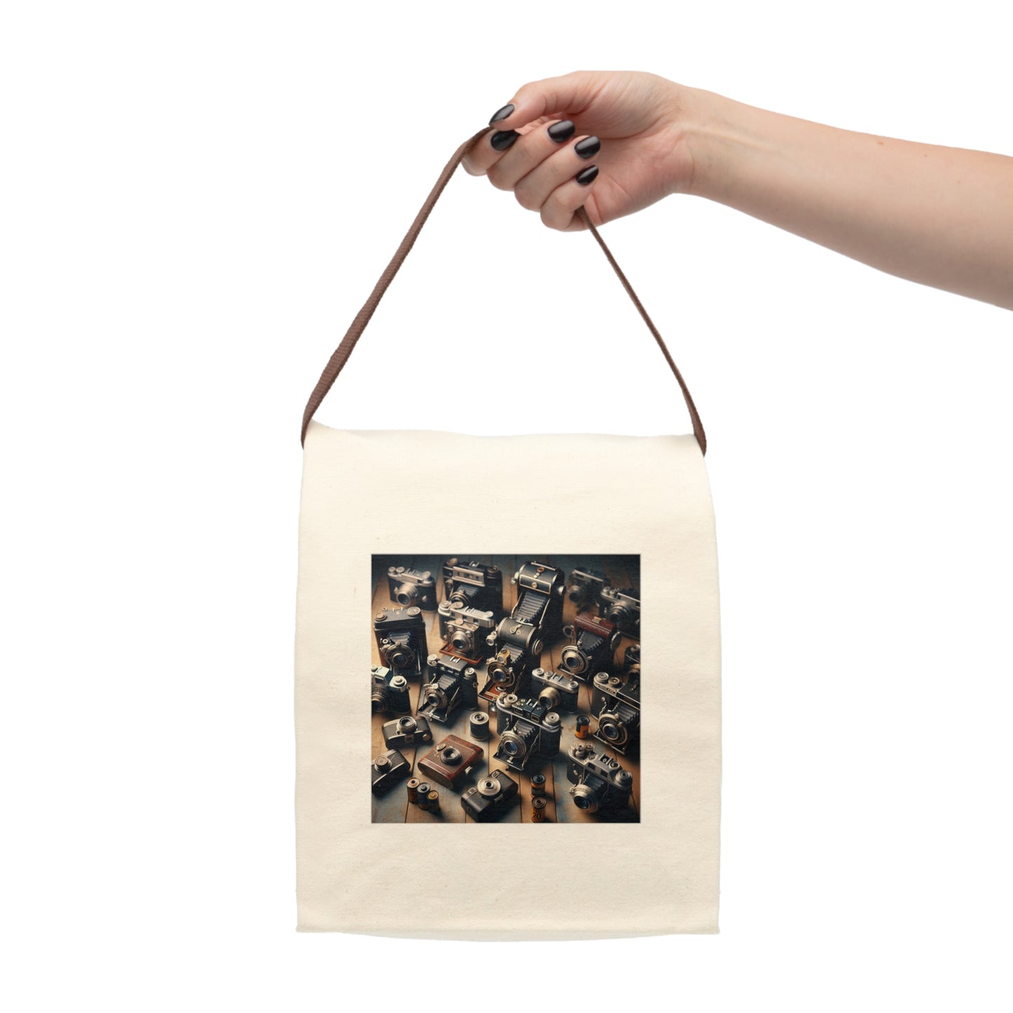 Canvas Lunch Bag With Strap