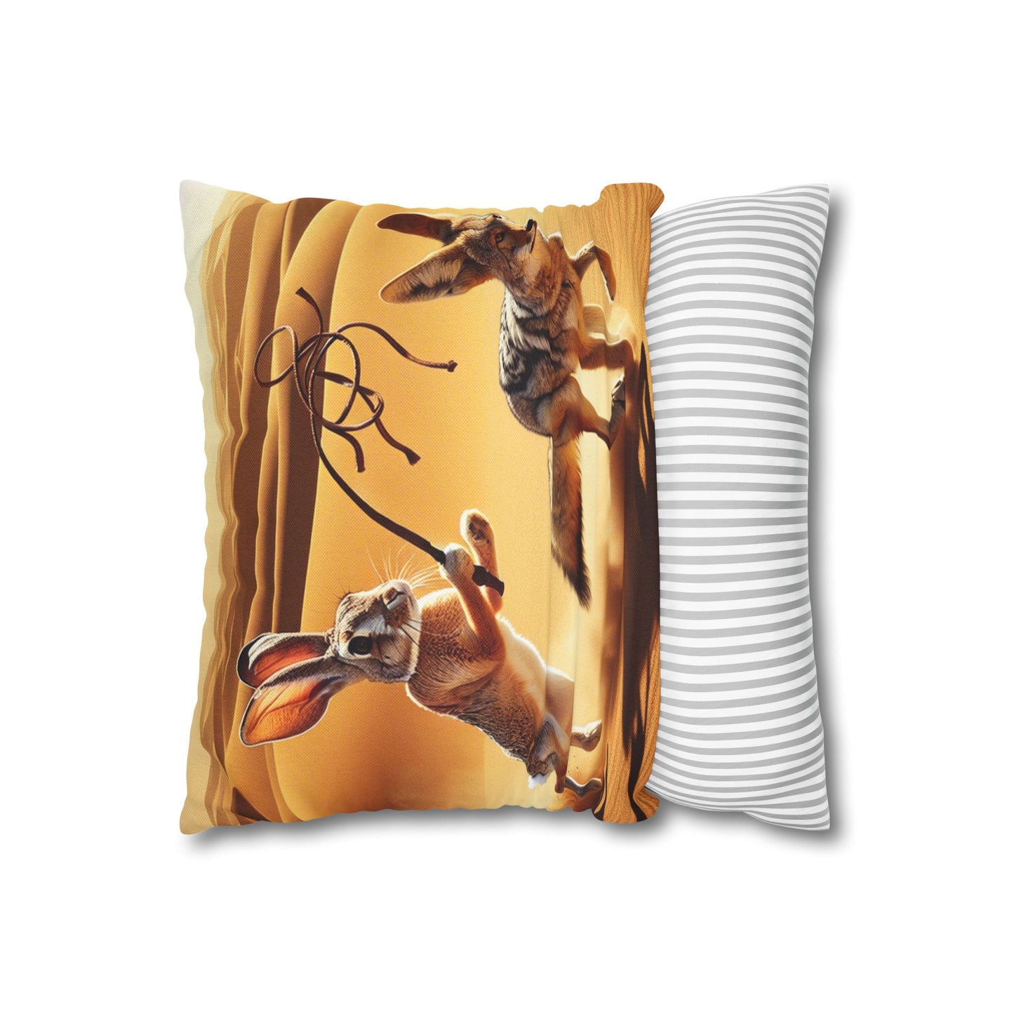 Spun Polyester Square Pillowcase