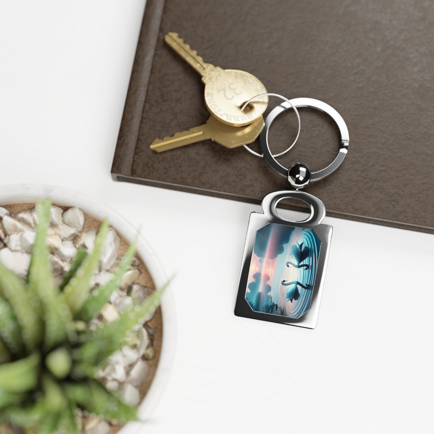 Rectangle Photo Keyring