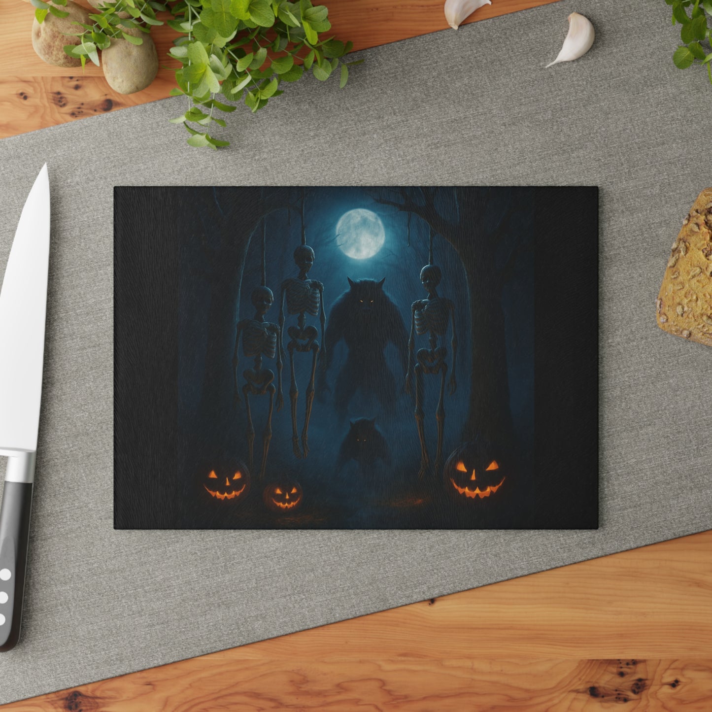 HALLOWEEN Glass Cutting Board