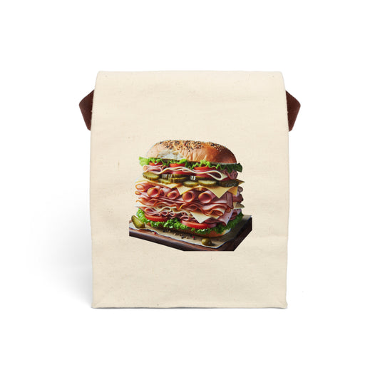 Canvas Lunch Bag With Strap