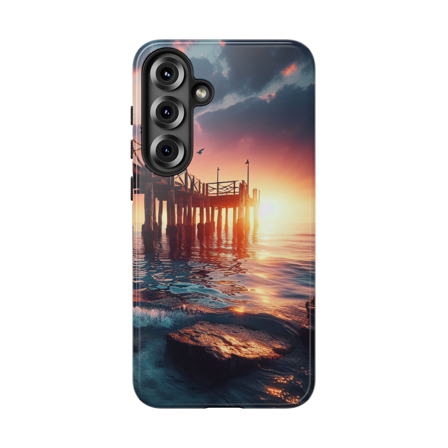 SUNSET on the PIER  phone case