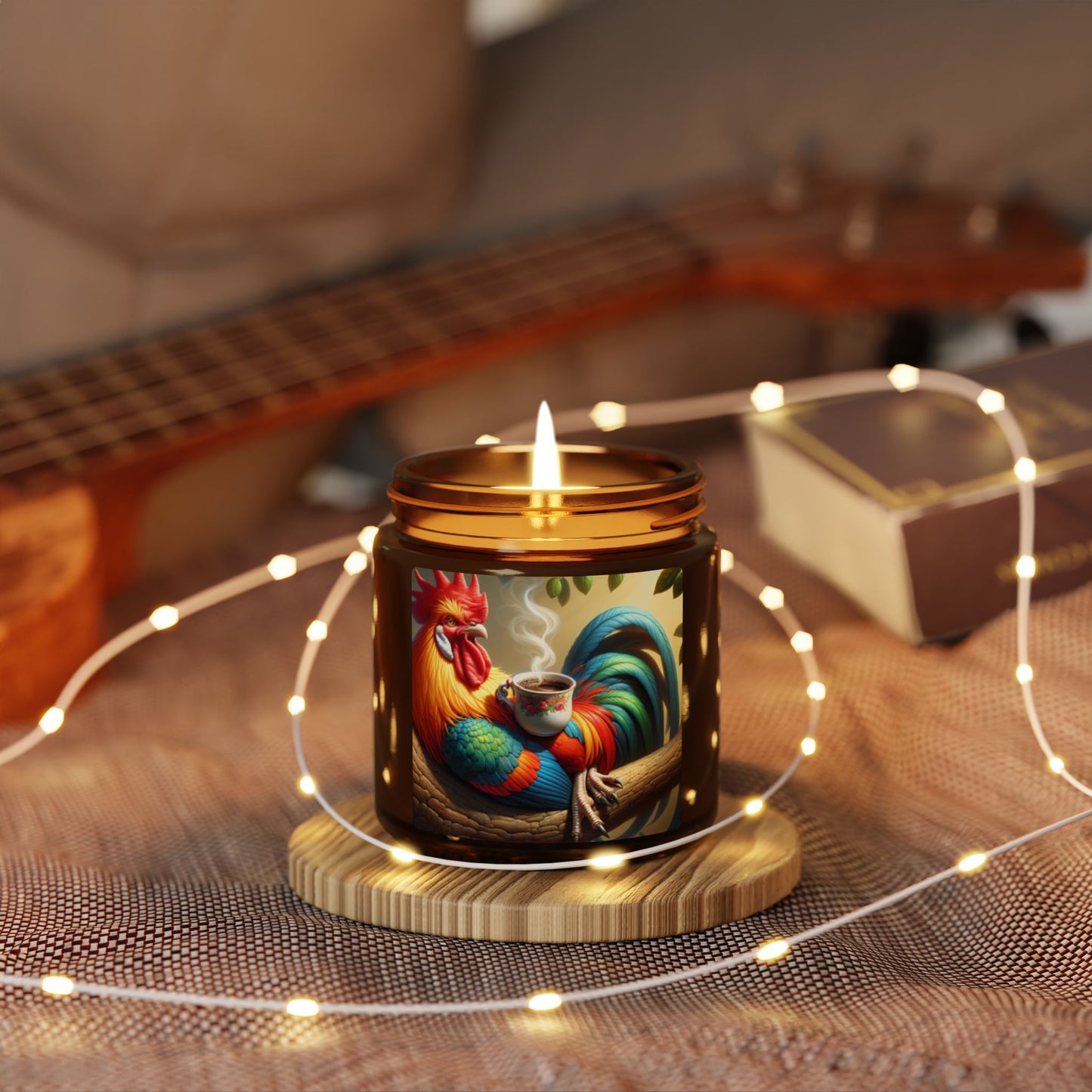 rooster candle