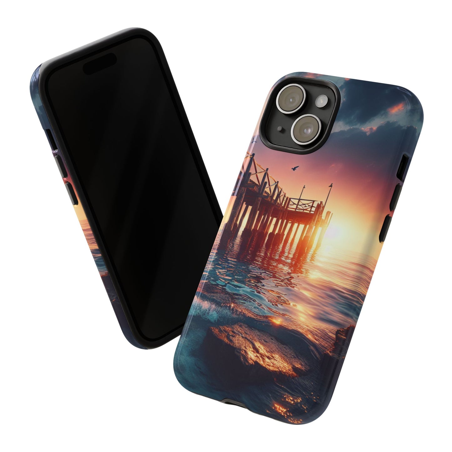 SUNSET on the PIER  phone case