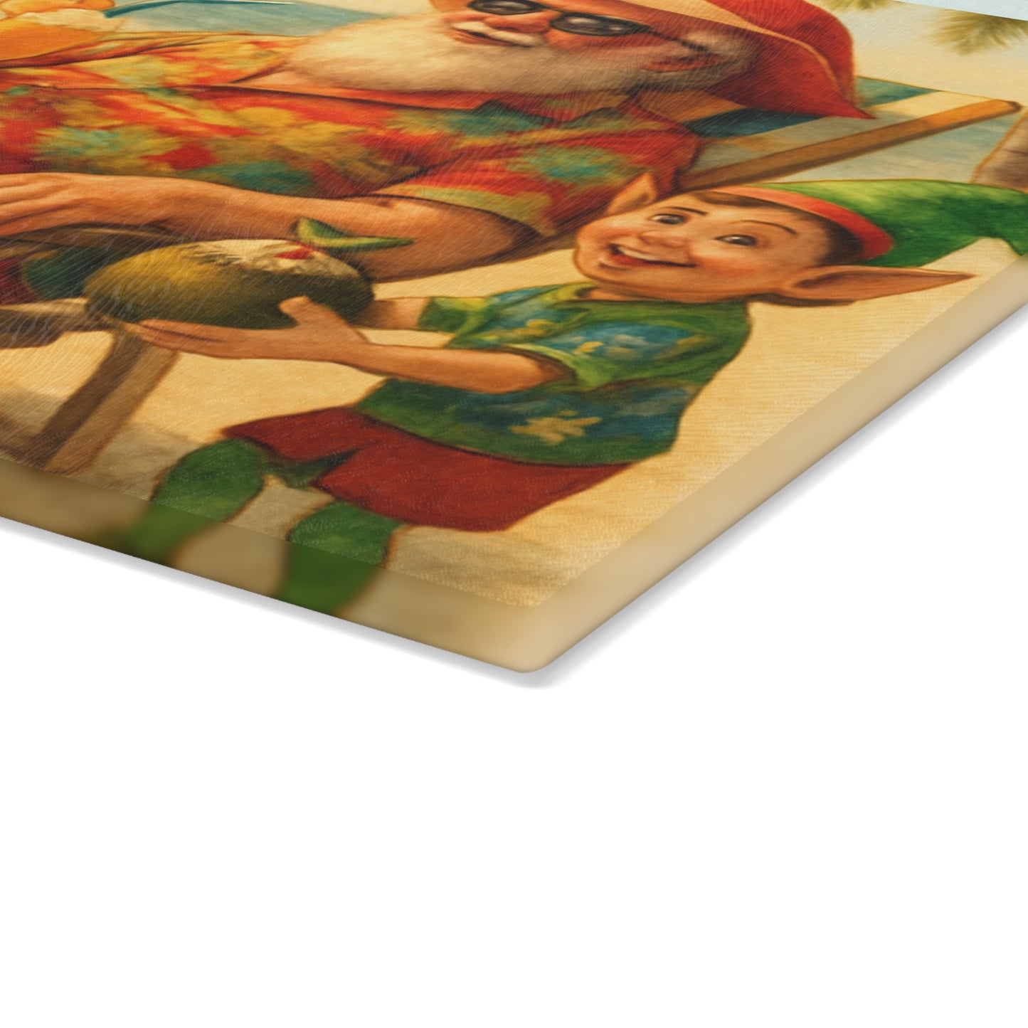 CHRISTMAS Glass Cutting Board