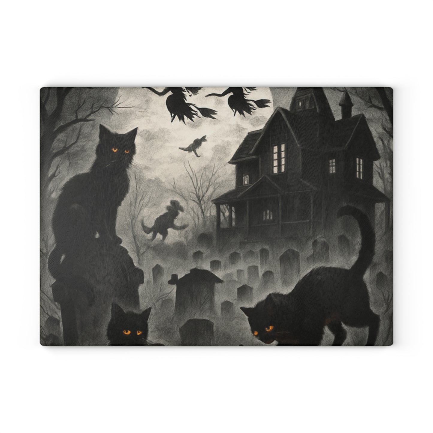 HALLOWEEN Glass Cutting Board
