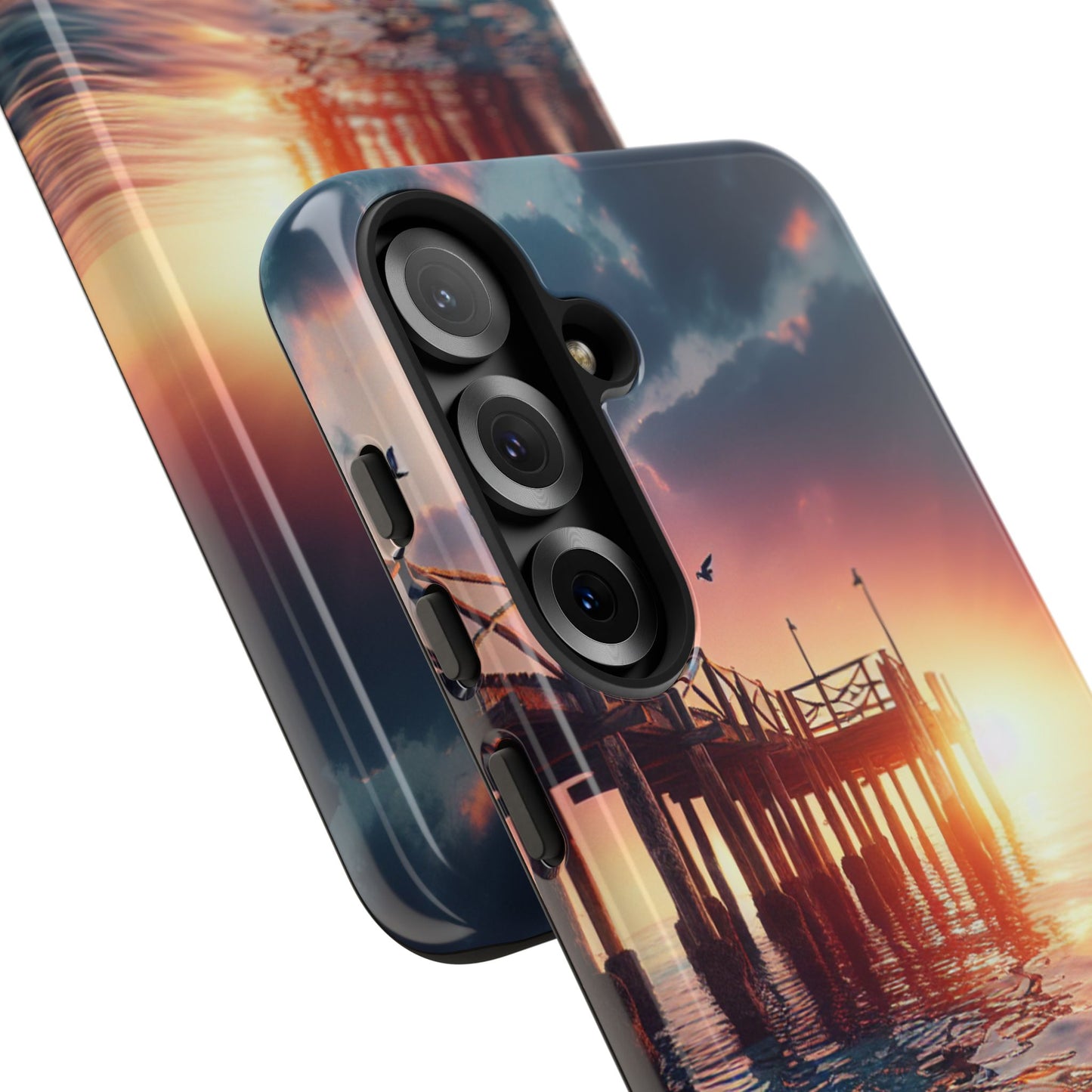 SUNSET on the PIER  phone case