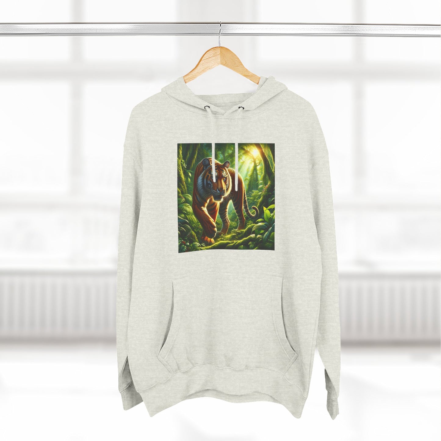 Three-Panel Fleece Hoodie