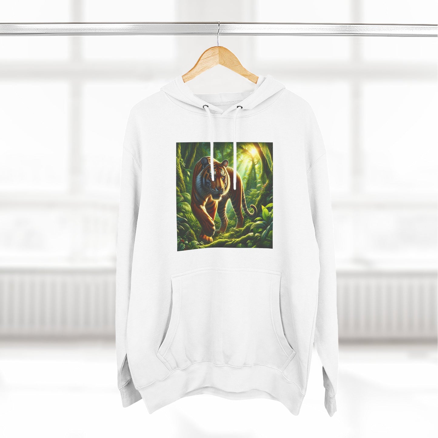 Three-Panel Fleece Hoodie