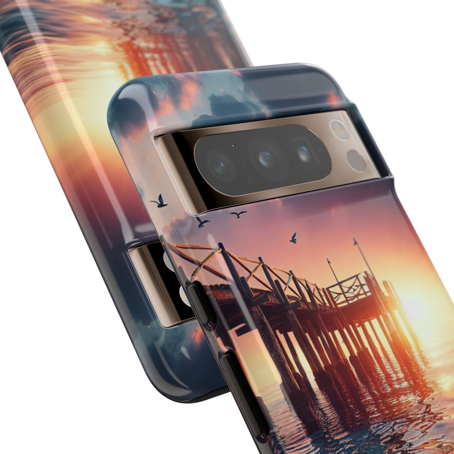 SUNSET on the PIER  phone case