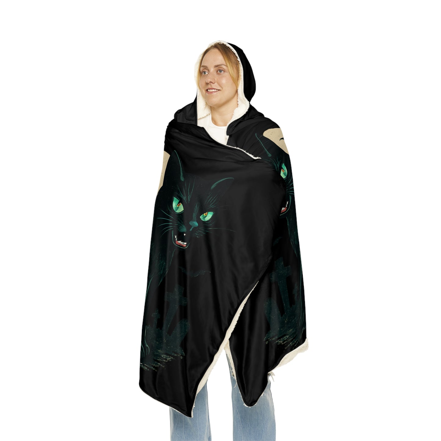 HALLOWEEN (BLACK CAT) Snuggle Blanket