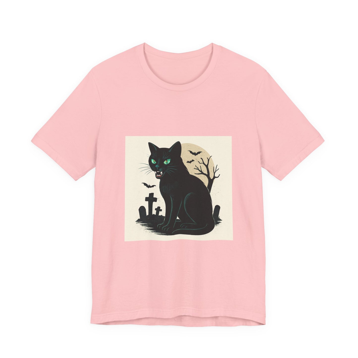 HALLOWEEN (BLACK CAT) Unisex Jersey Short Sleeve Tee
