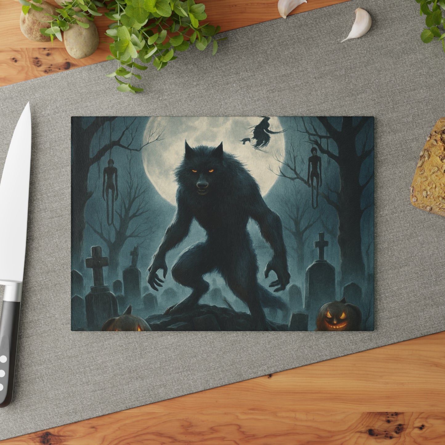 HALLOWEEN Glass Cutting Board