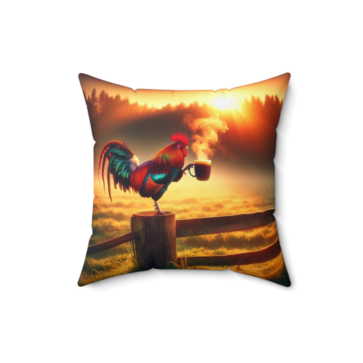 Spun Polyester Square Pillow