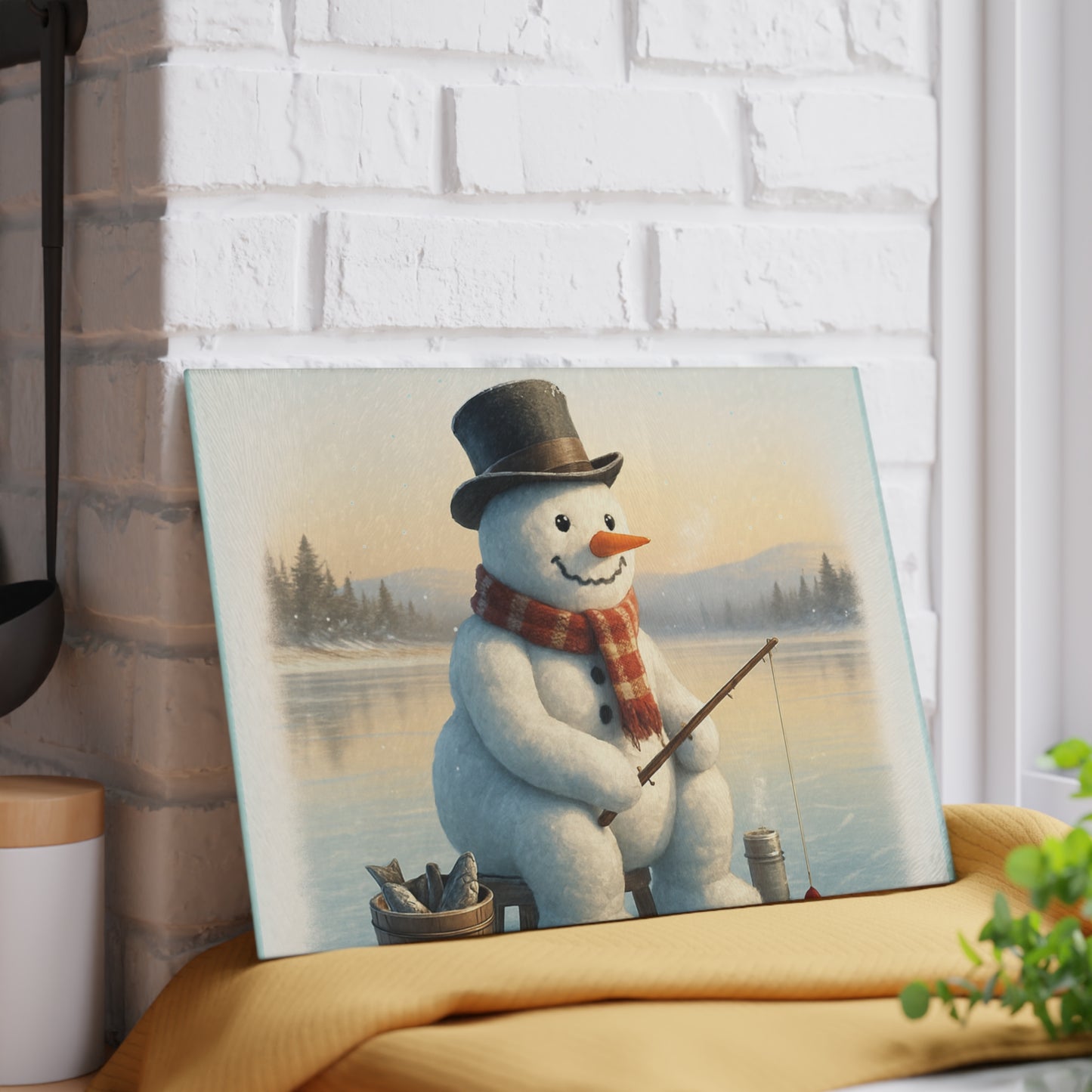 CHRISTMAS Glass Cutting Board