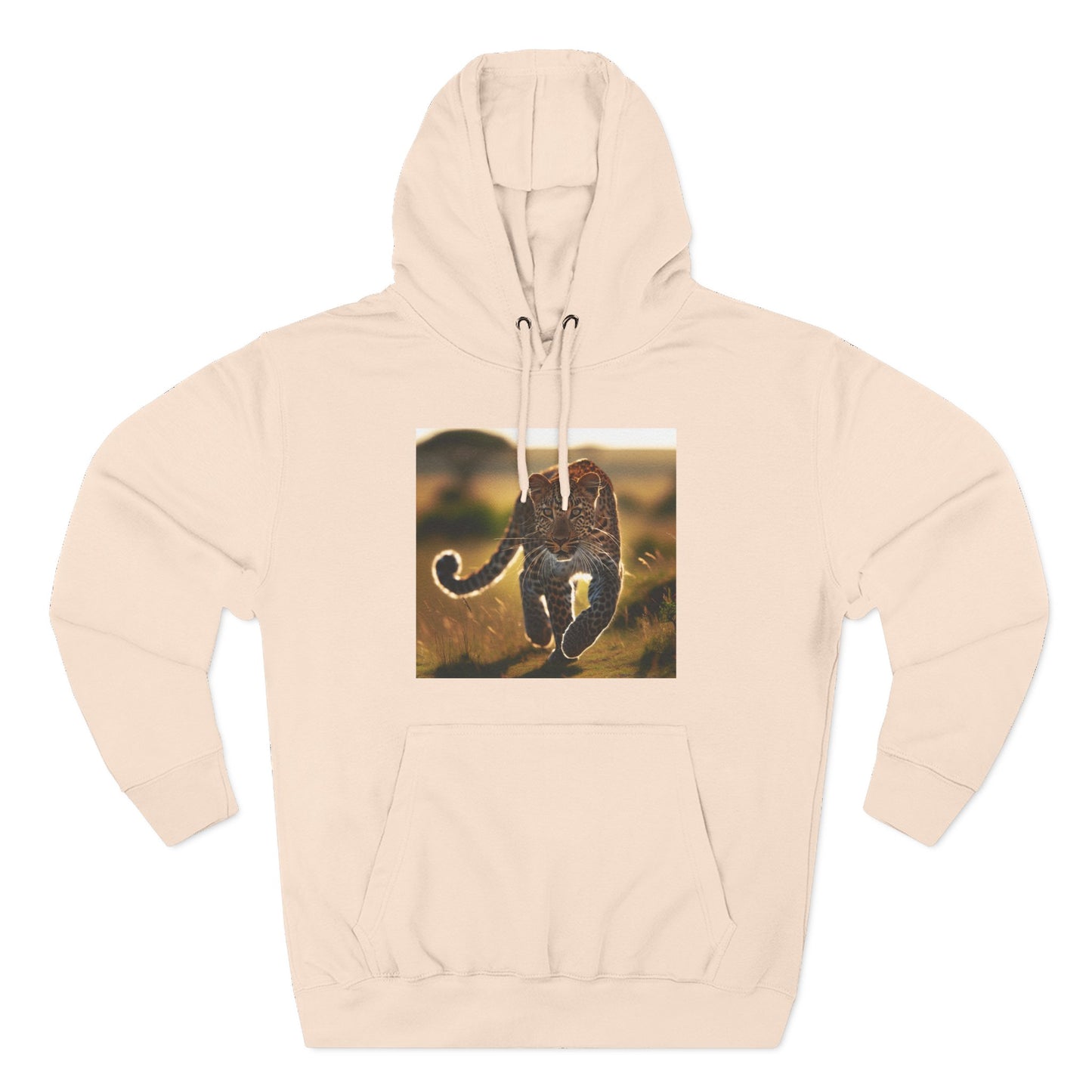 Three-Panel Fleece Hoodie