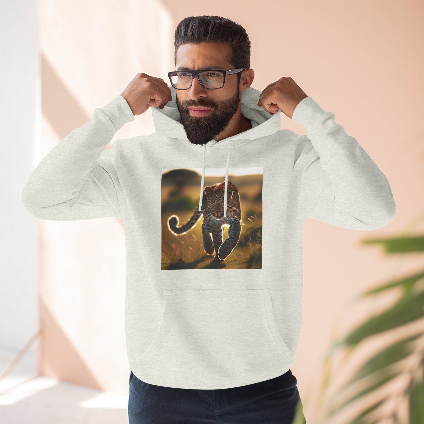 Three-Panel Fleece Hoodie