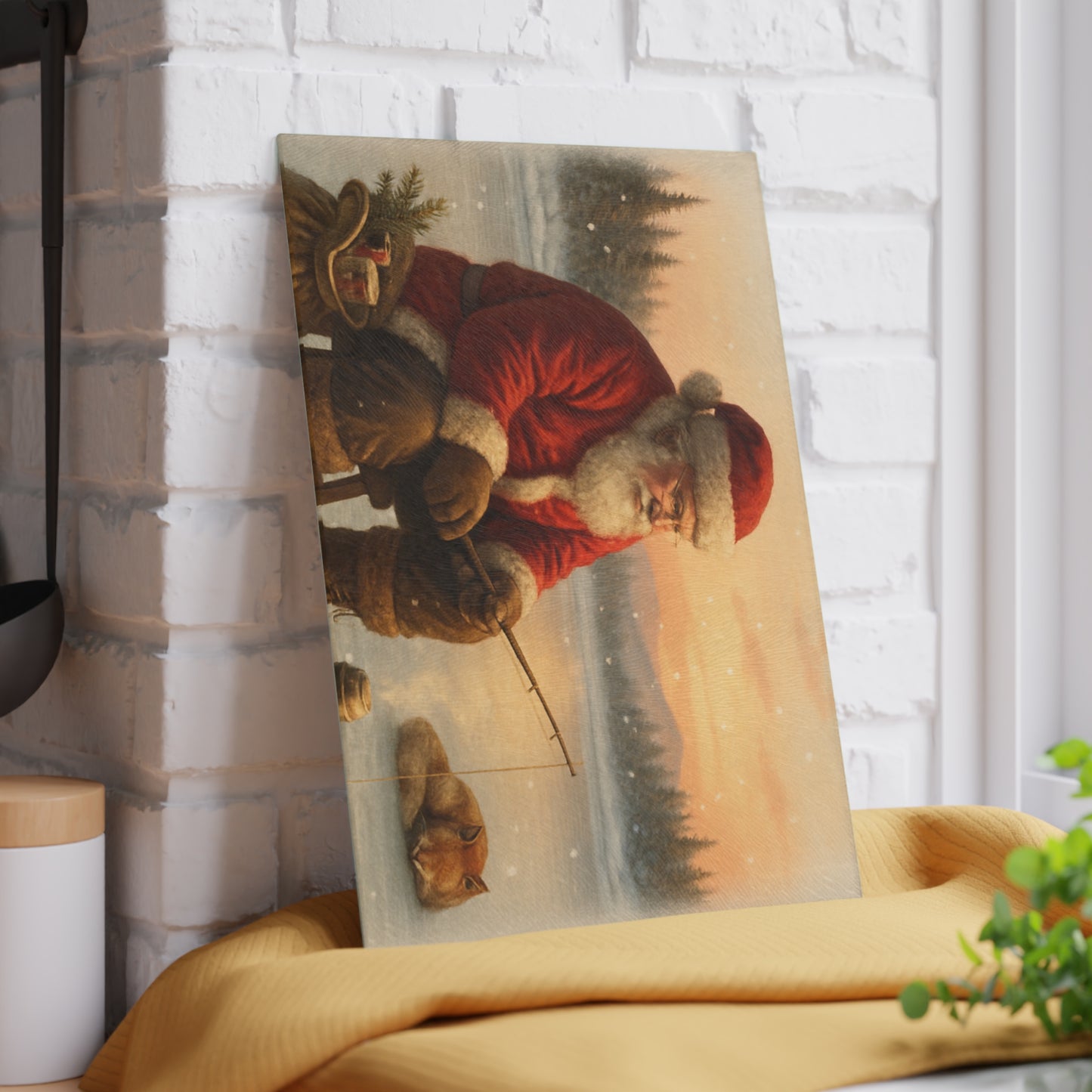 CHRISTMAS Glass Cutting Board