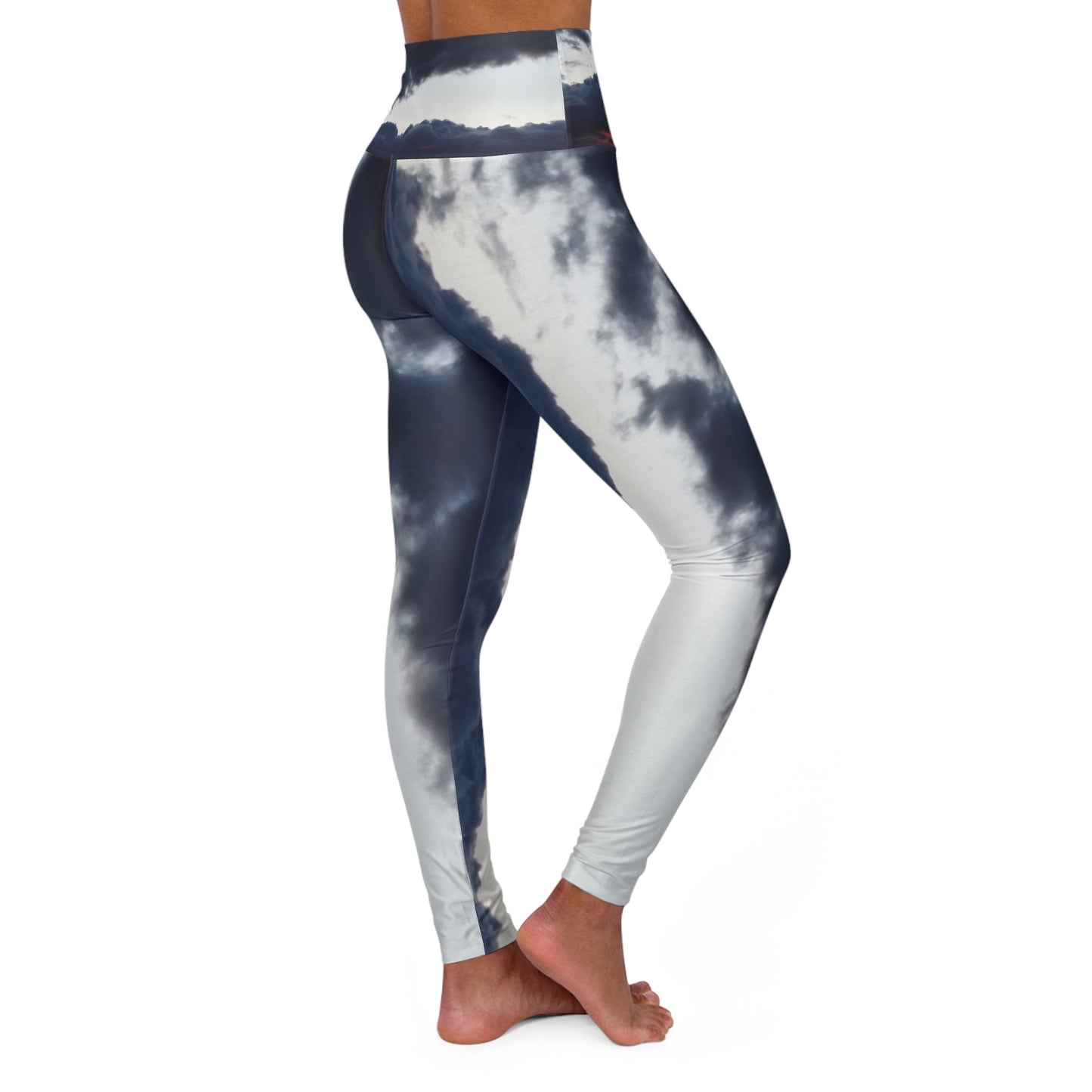 cloudy day yoga leggings