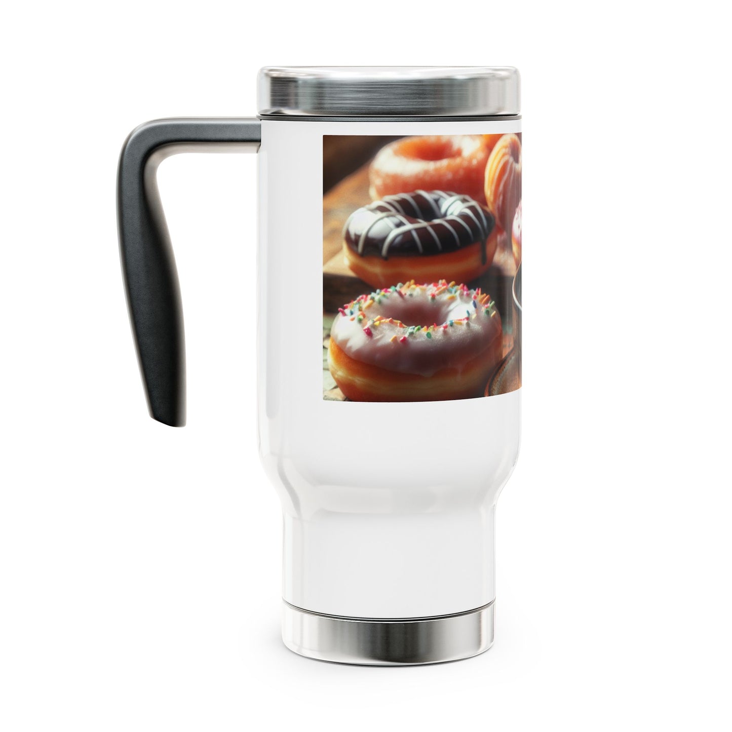 Copy of Stainless Steel Travel Mug with Handle, 14oz