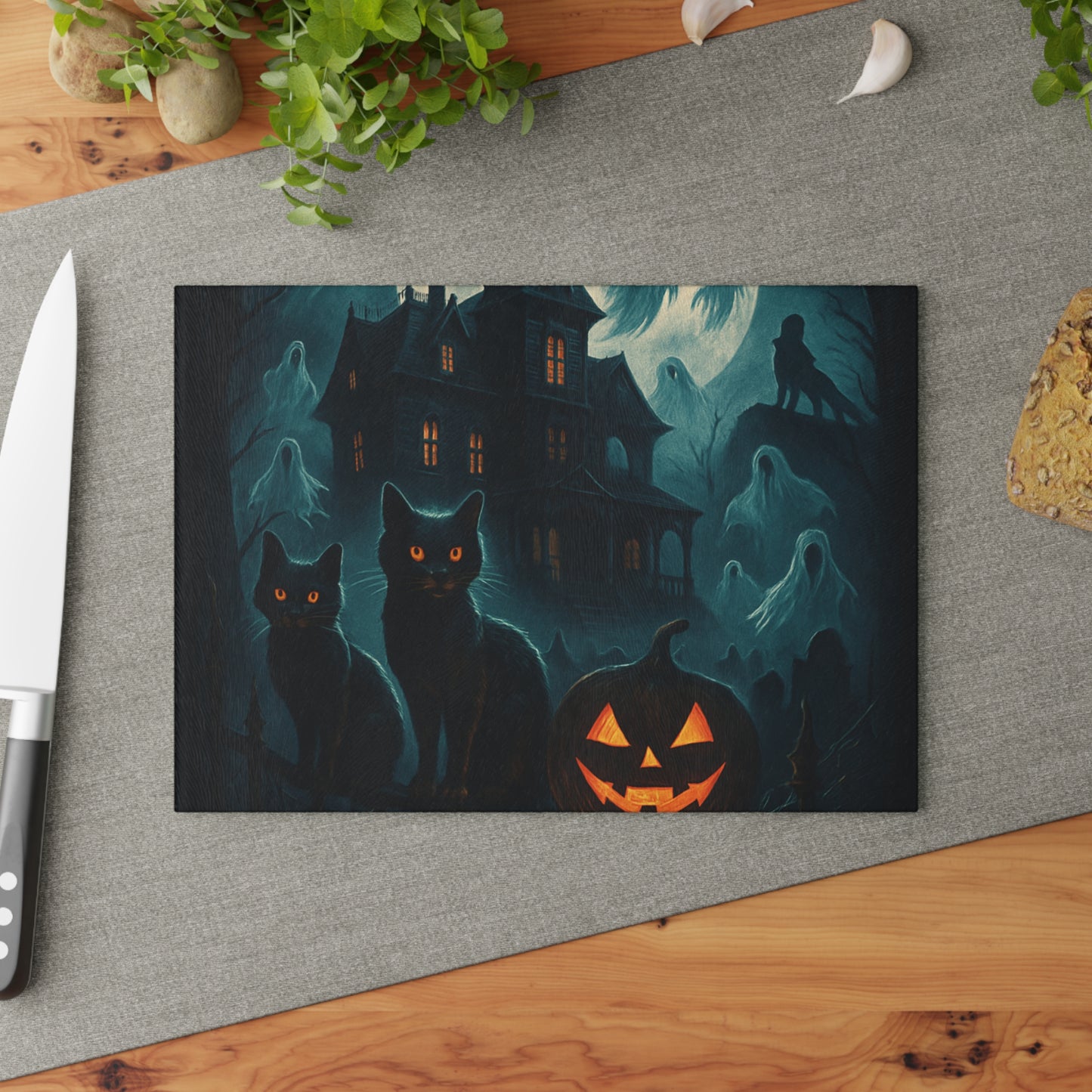 HALLOWEEN Glass Cutting Board