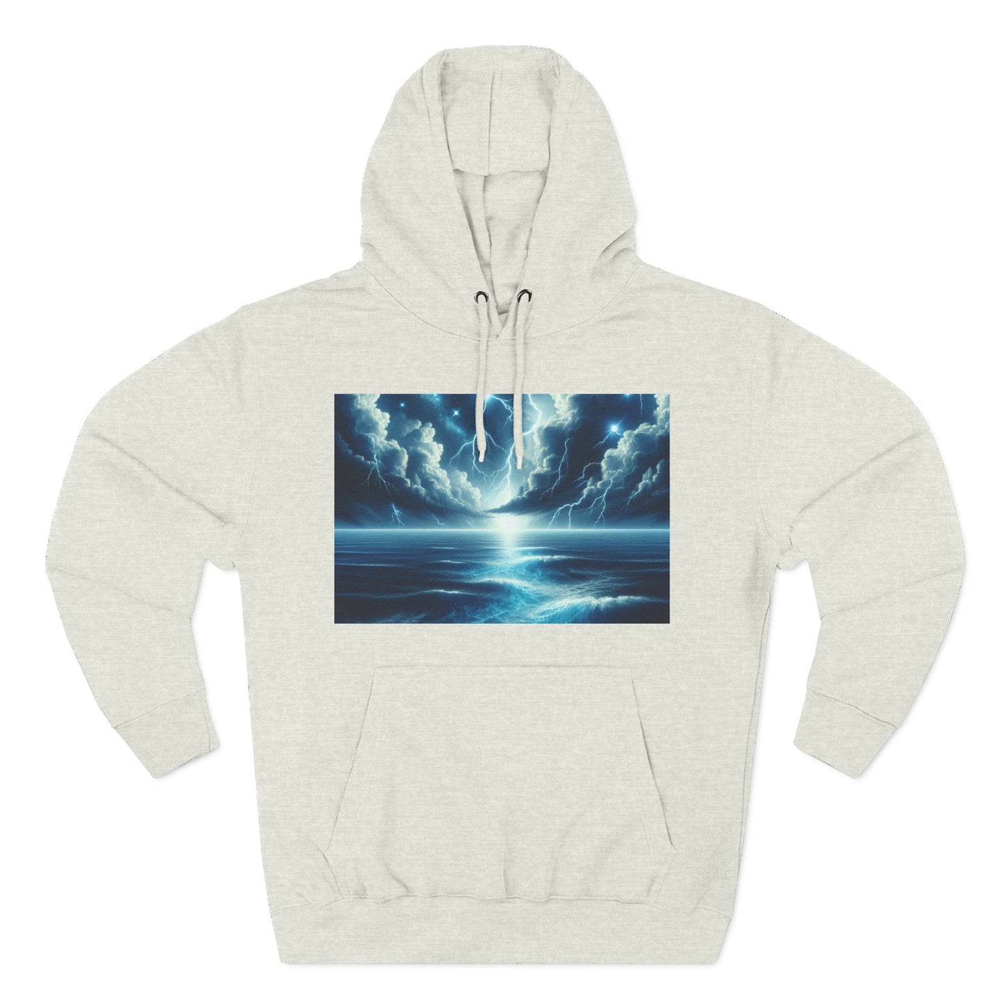 Three-Panel Fleece Hoodie