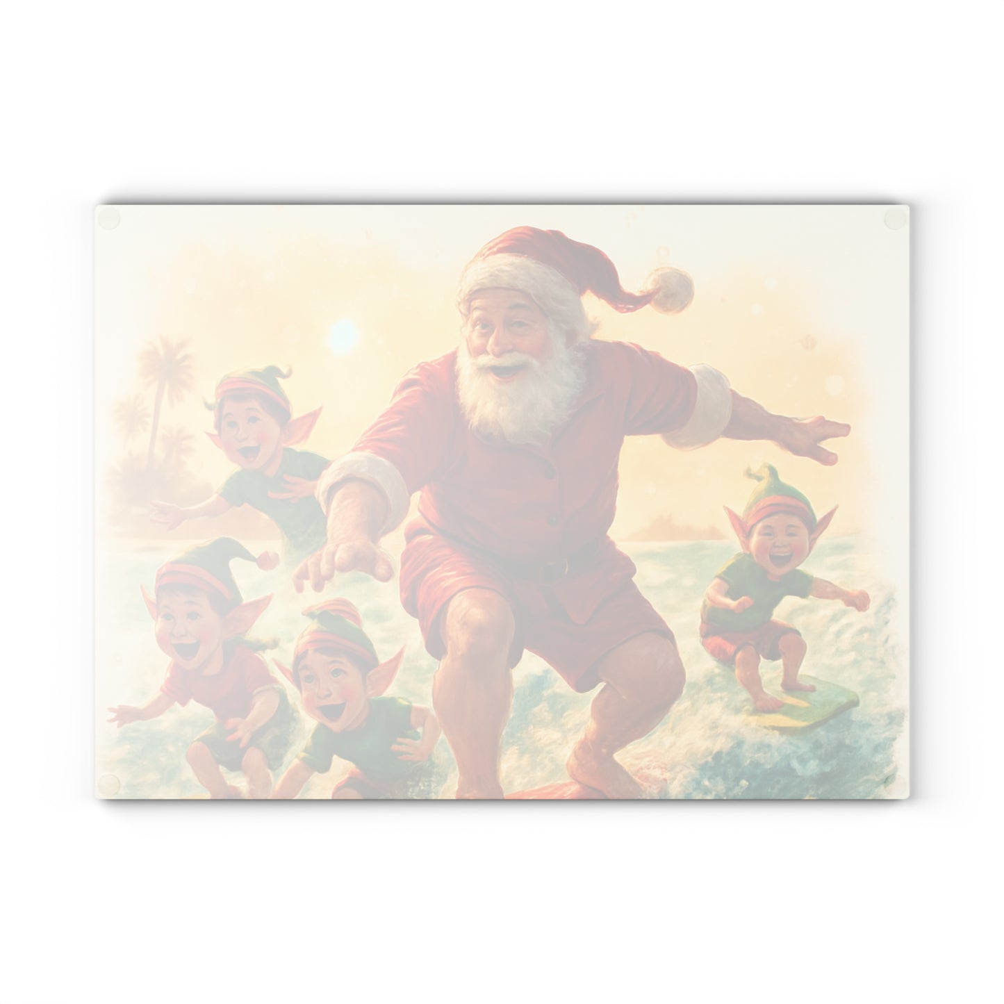 CHRISTMAS Glass Cutting Board