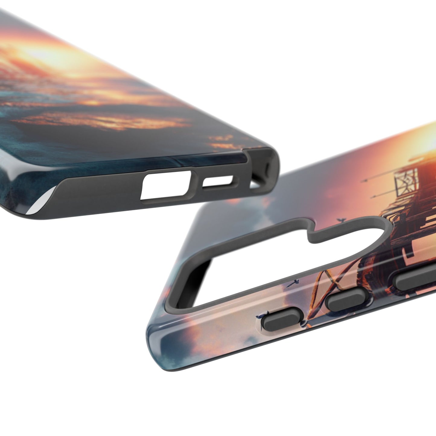 SUNSET on the PIER  phone case
