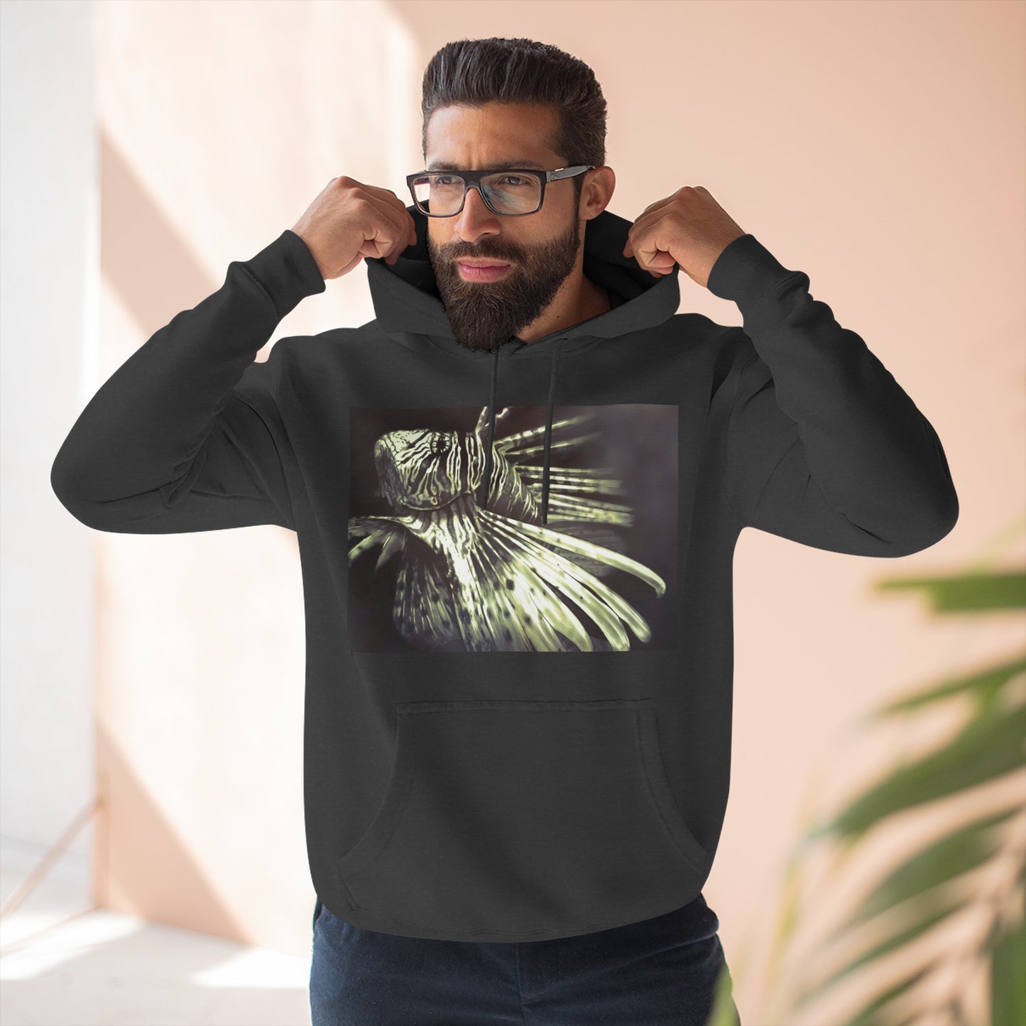Three-Panel Fleece Hoodie