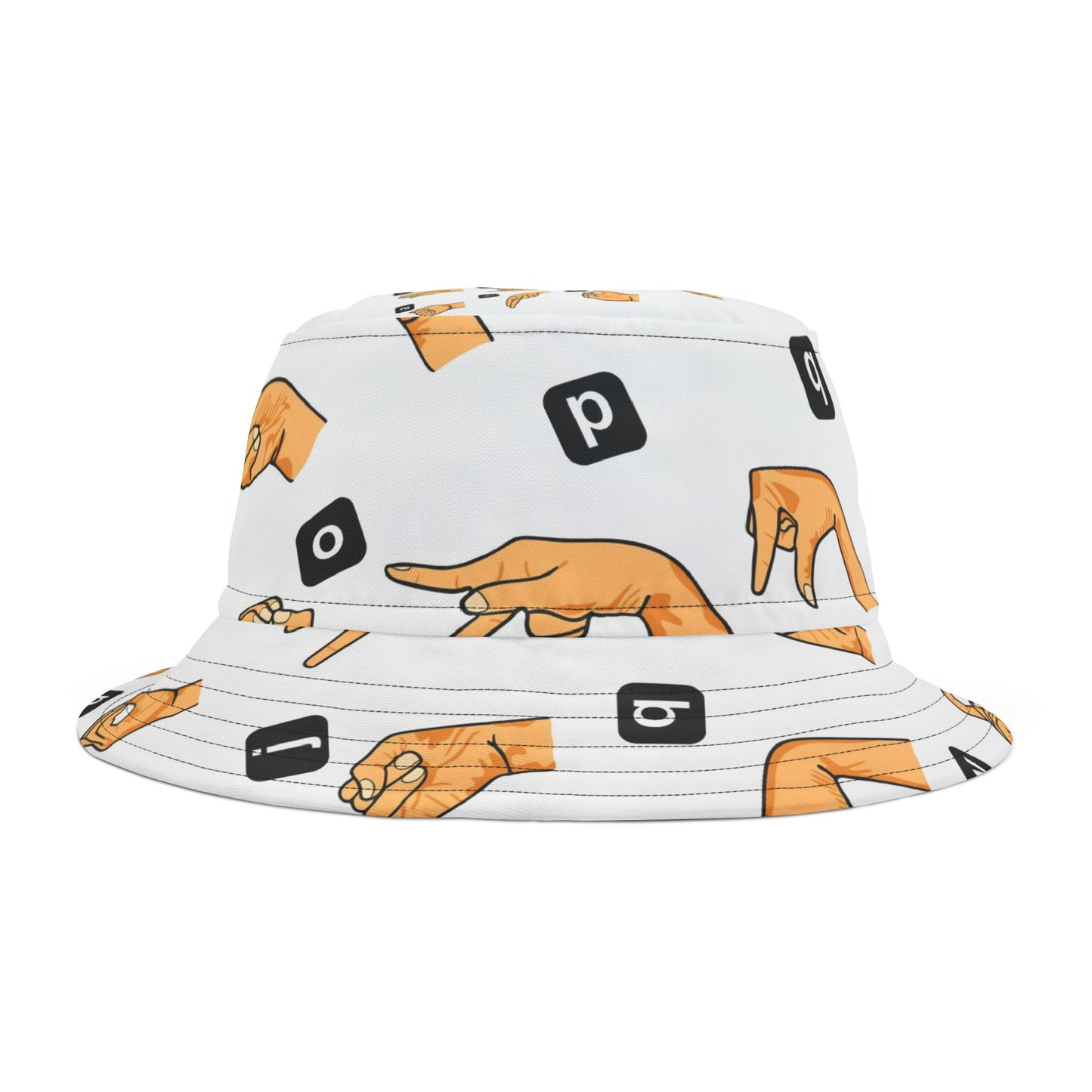SIGN LANUAGE (informant) Bucket Hat (AOP)