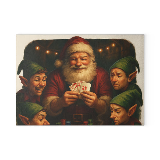 CHRISTMAS Glass Cutting Board
