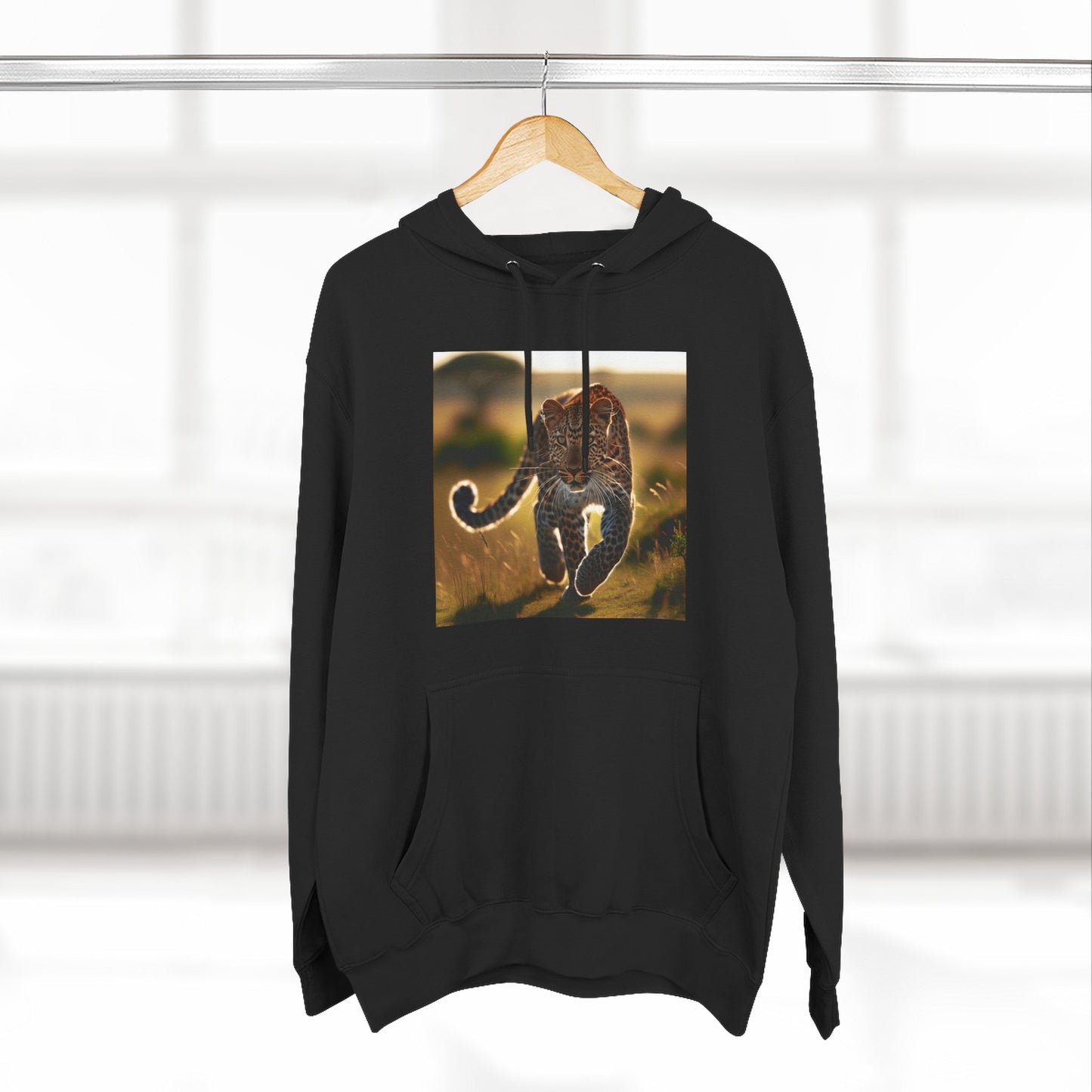 Three-Panel Fleece Hoodie