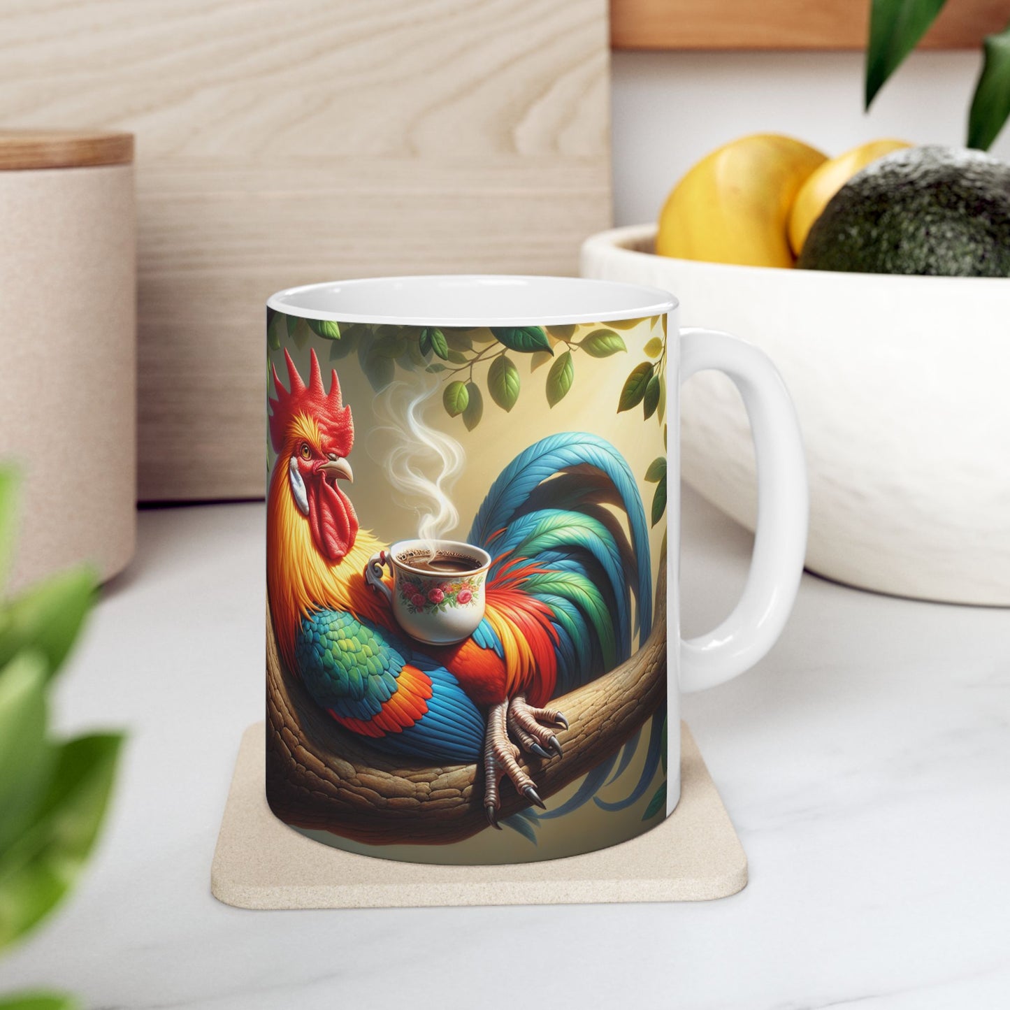 rooster just chilling