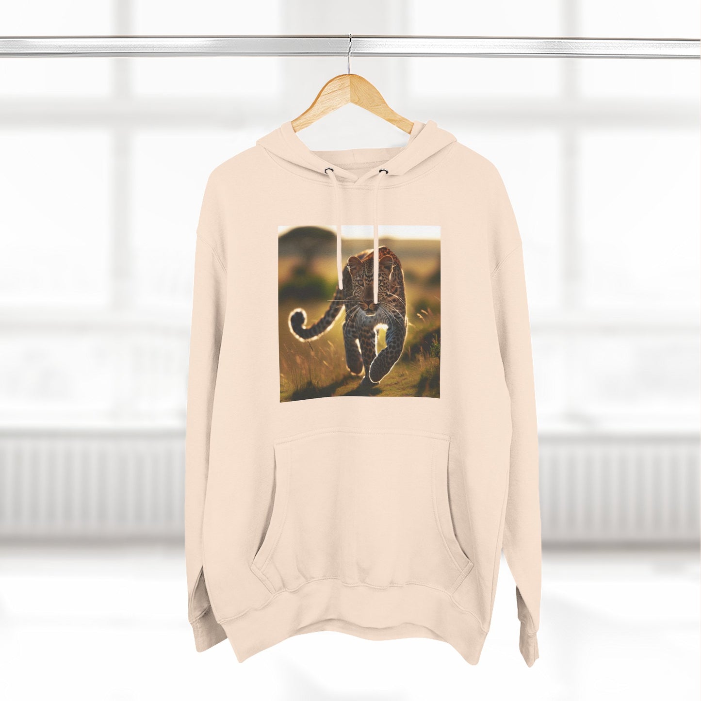 Three-Panel Fleece Hoodie