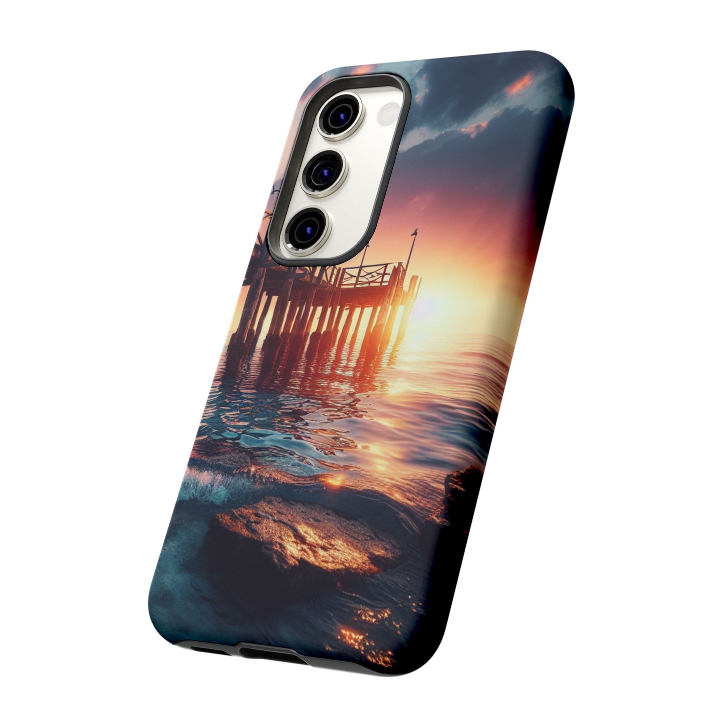 SUNSET on the PIER  phone case