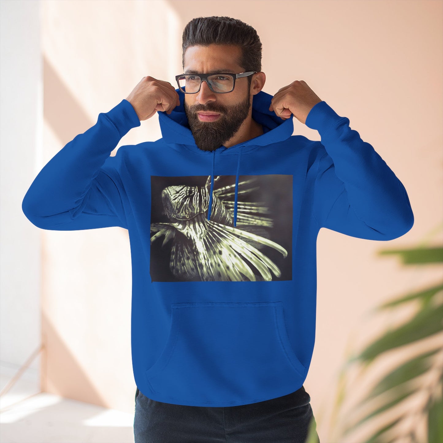 Three-Panel Fleece Hoodie